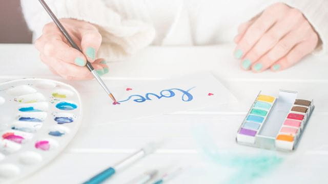 Calligraphy is a great way to practise mindfulness